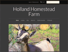 Tablet Screenshot of hollandhomestead.com